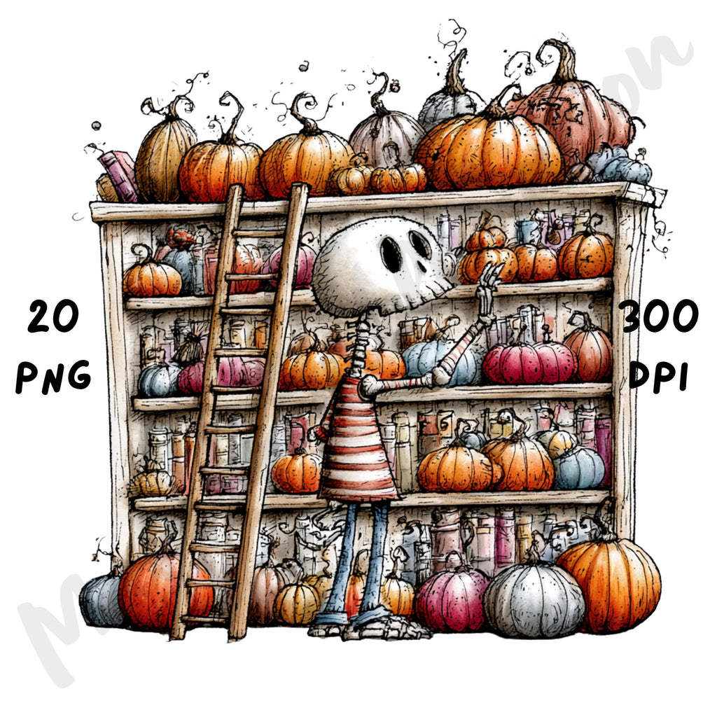 Halloween Skeleton Quirky Clipart