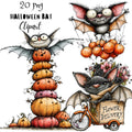 Halloween Bat Quirky Clipart