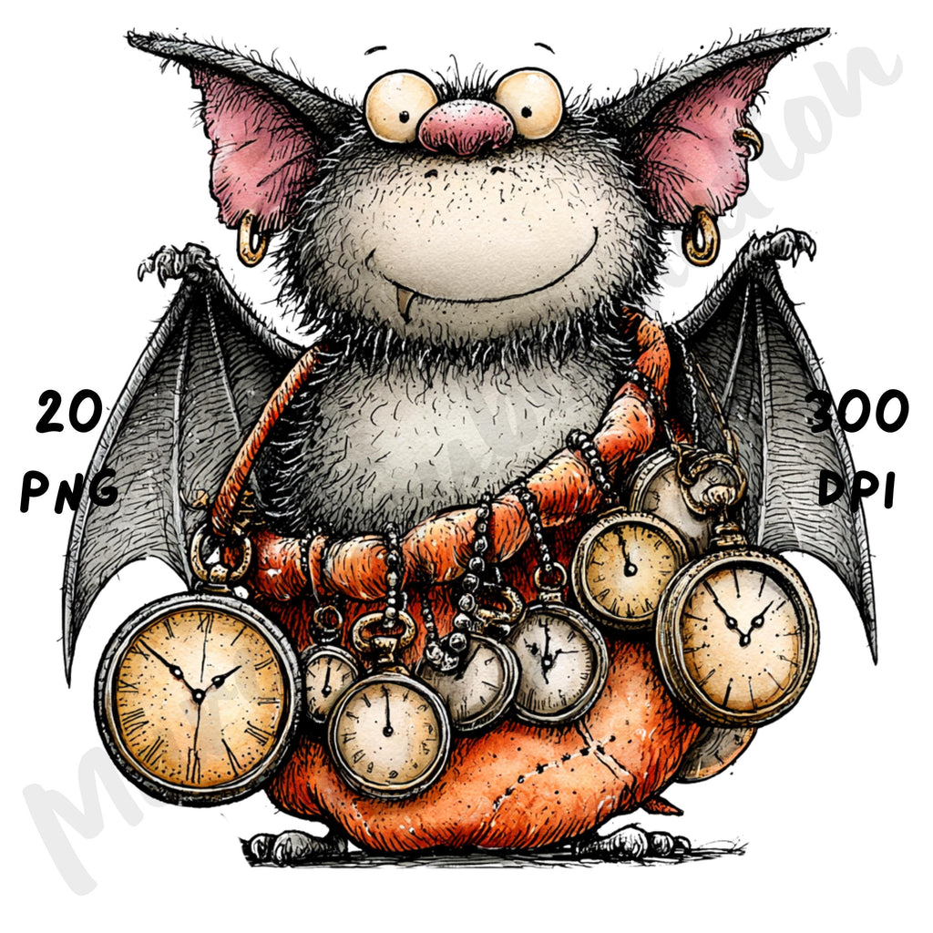 Halloween Bat Quirky Clipart
