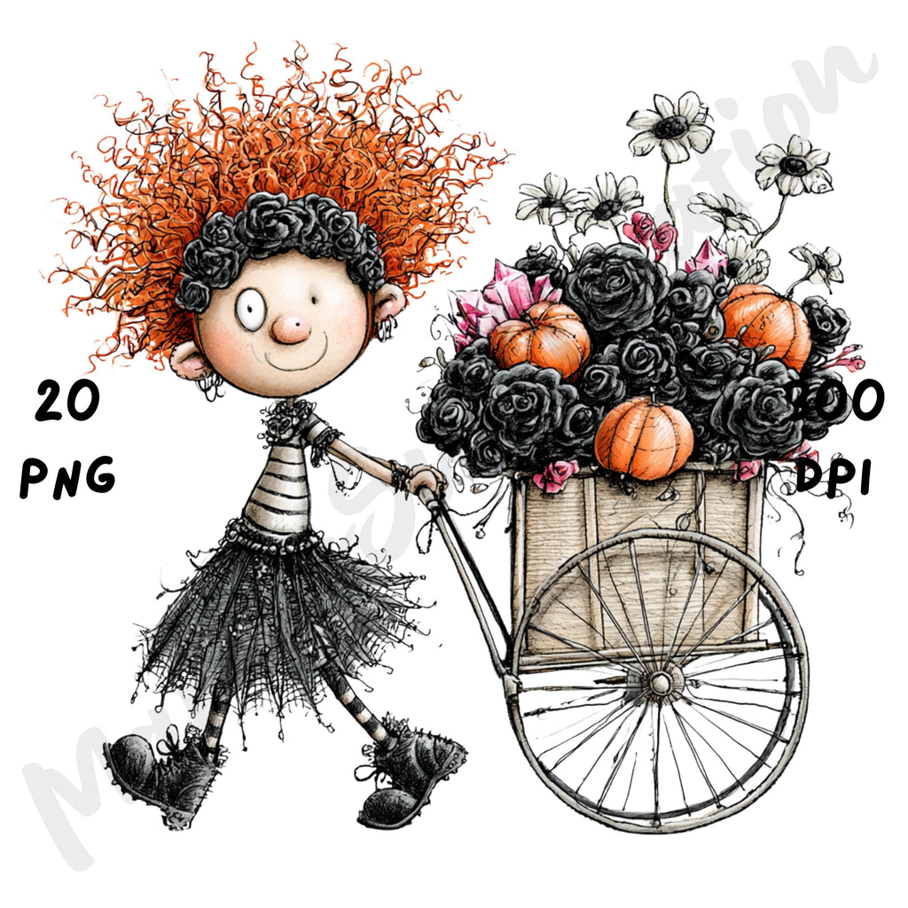 Halloween Creepy Doll Quirky Clipart