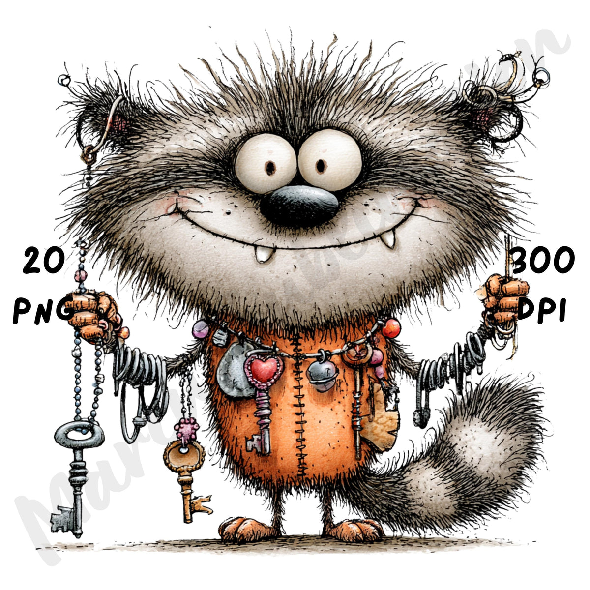 Monster Animals Quirky Clipart