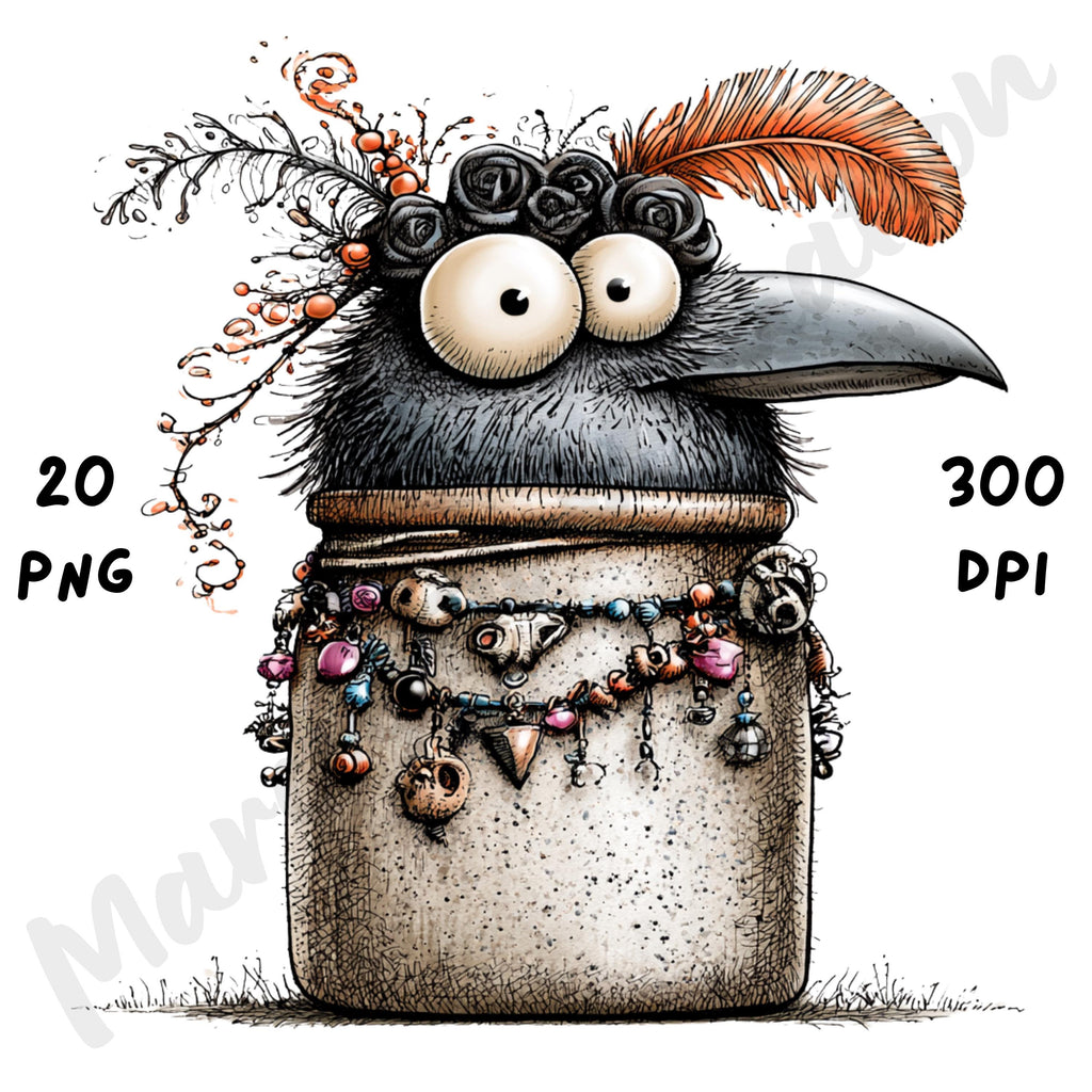 Halloween Jar Quirky Clipart