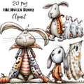 Halloween Bunny Quirky Clipart