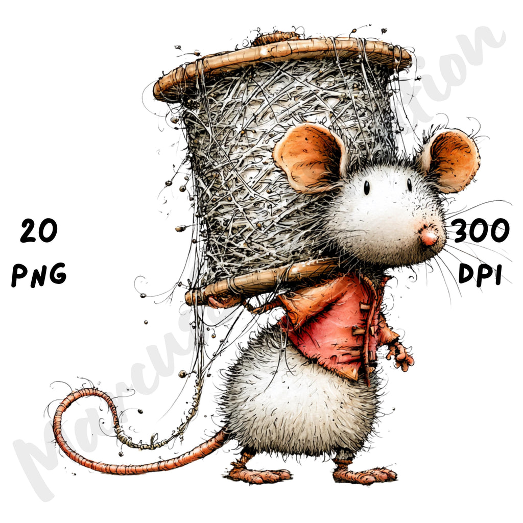 Halloween Mouse Quirky Clipart