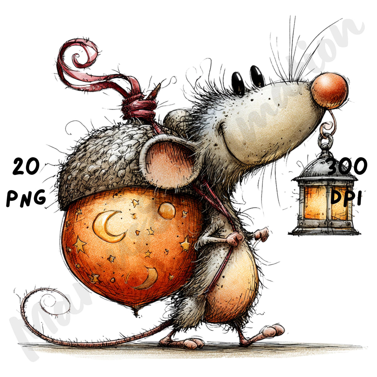 Halloween Mouse Quirky Clipart