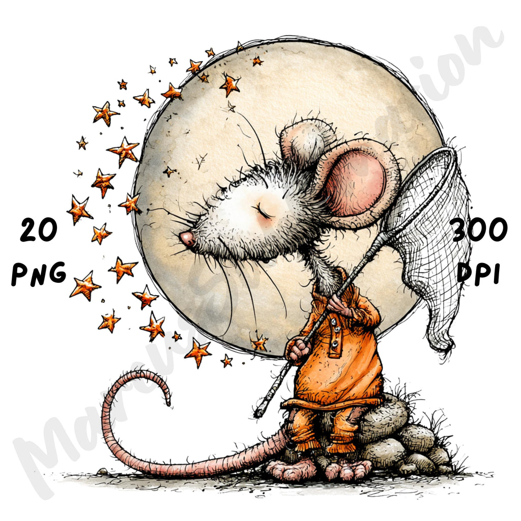 Halloween Mouse Quirky Clipart