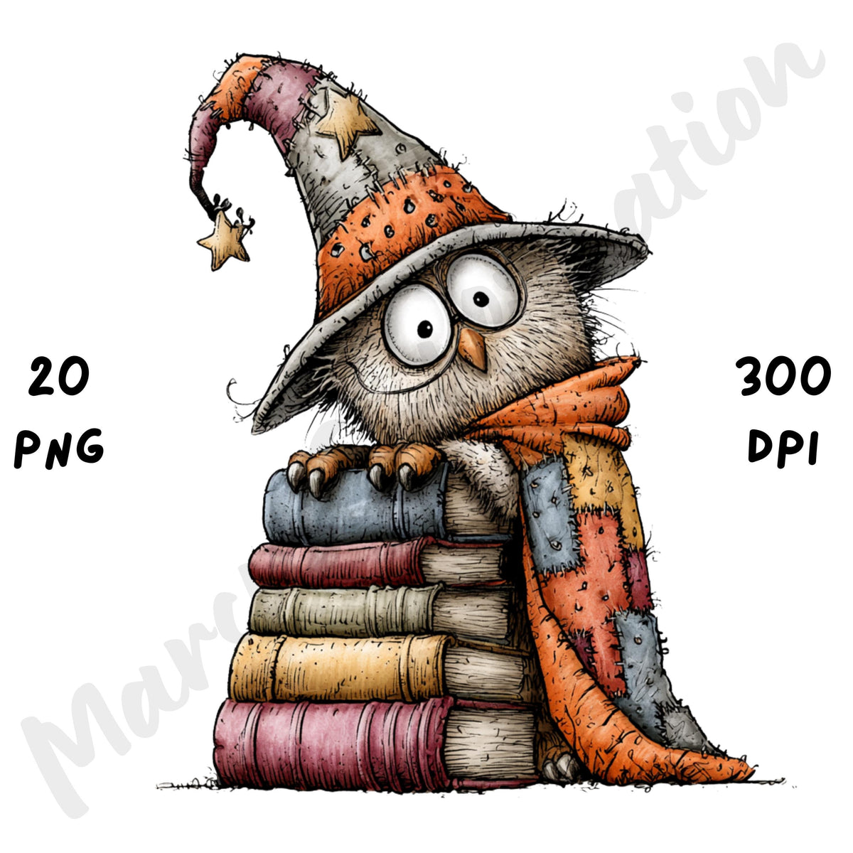 Halloween Birds Quirky Clipart