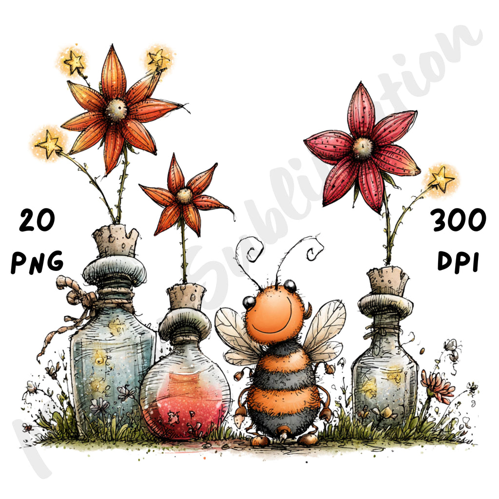 Halloween Insects Quirky Clipart