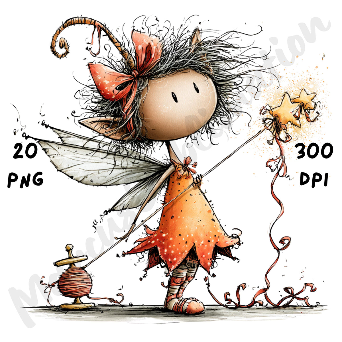 Halloween Fairy Quirky Clipart