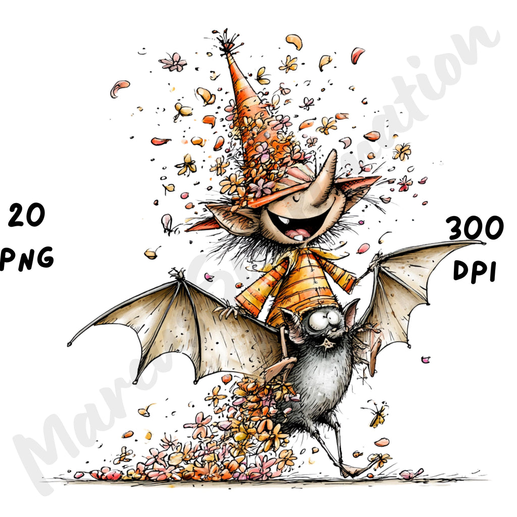 Halloween Fairy Quirky Clipart