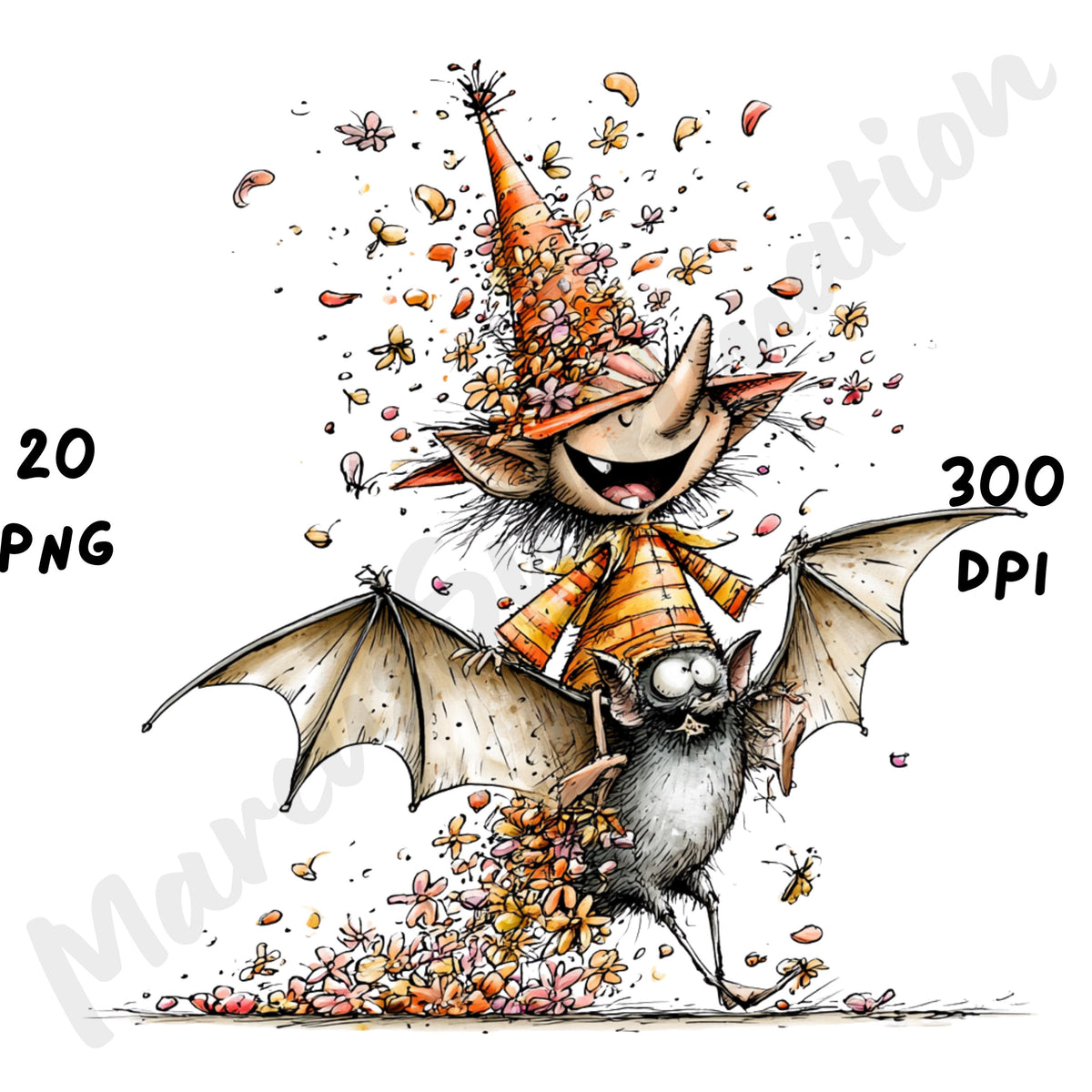 Halloween Fairy Quirky Clipart