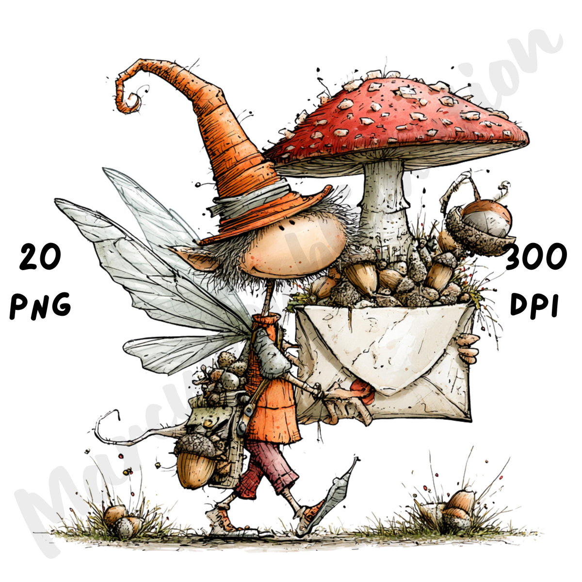 Halloween Fairy Quirky Clipart
