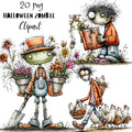 Halloween Zombie Quirky Clipart