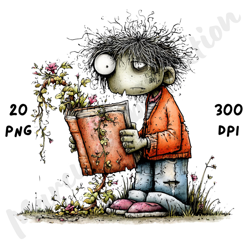 Halloween Zombie Quirky Clipart