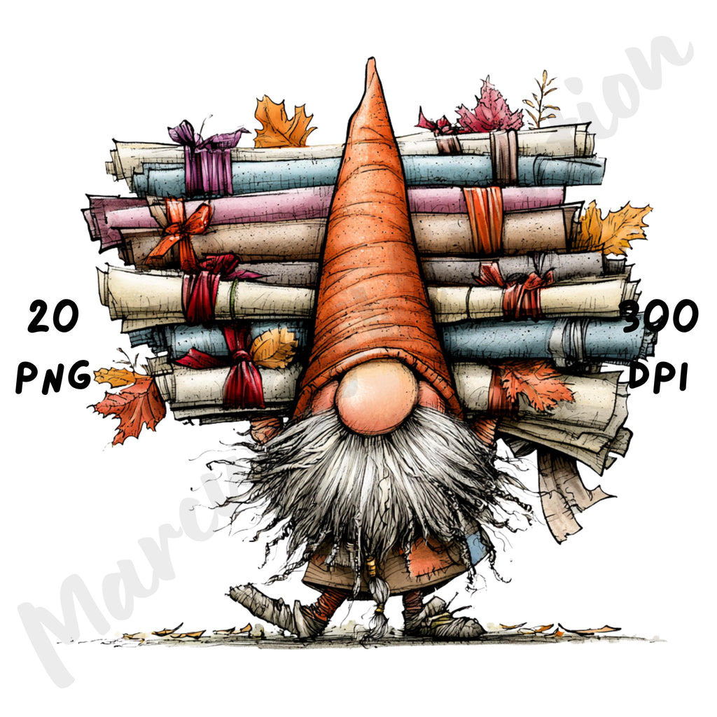 Halloween Gnome Quirky Clipart