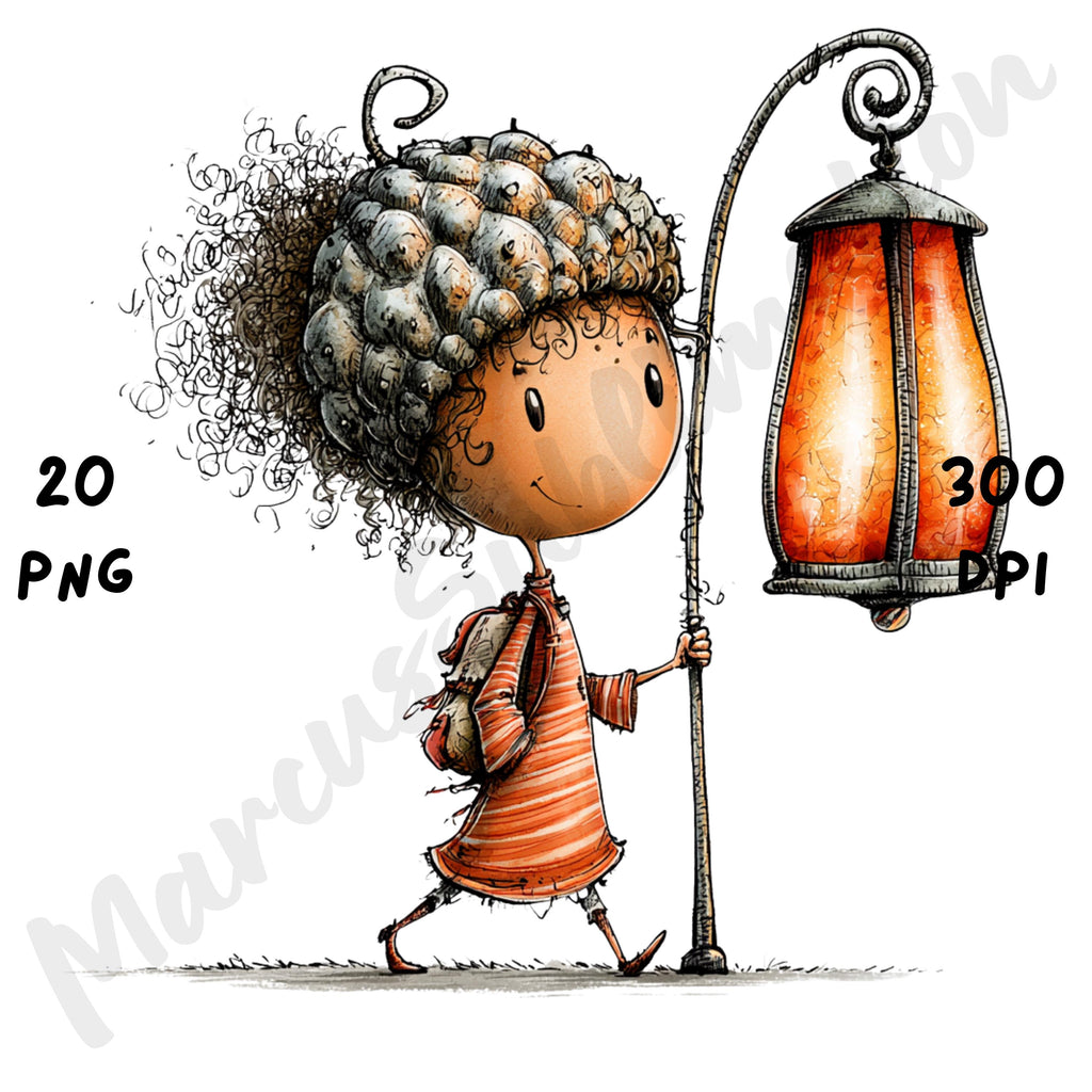 Halloween Girl Quirky Clipart