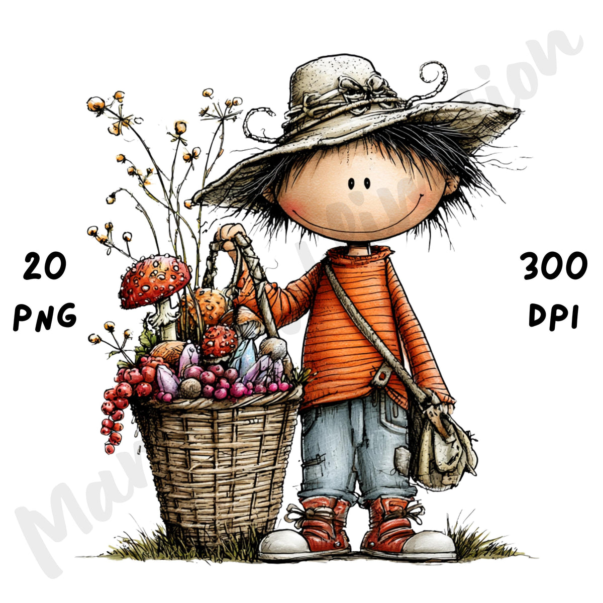 Halloween Boy Quirky Clipart