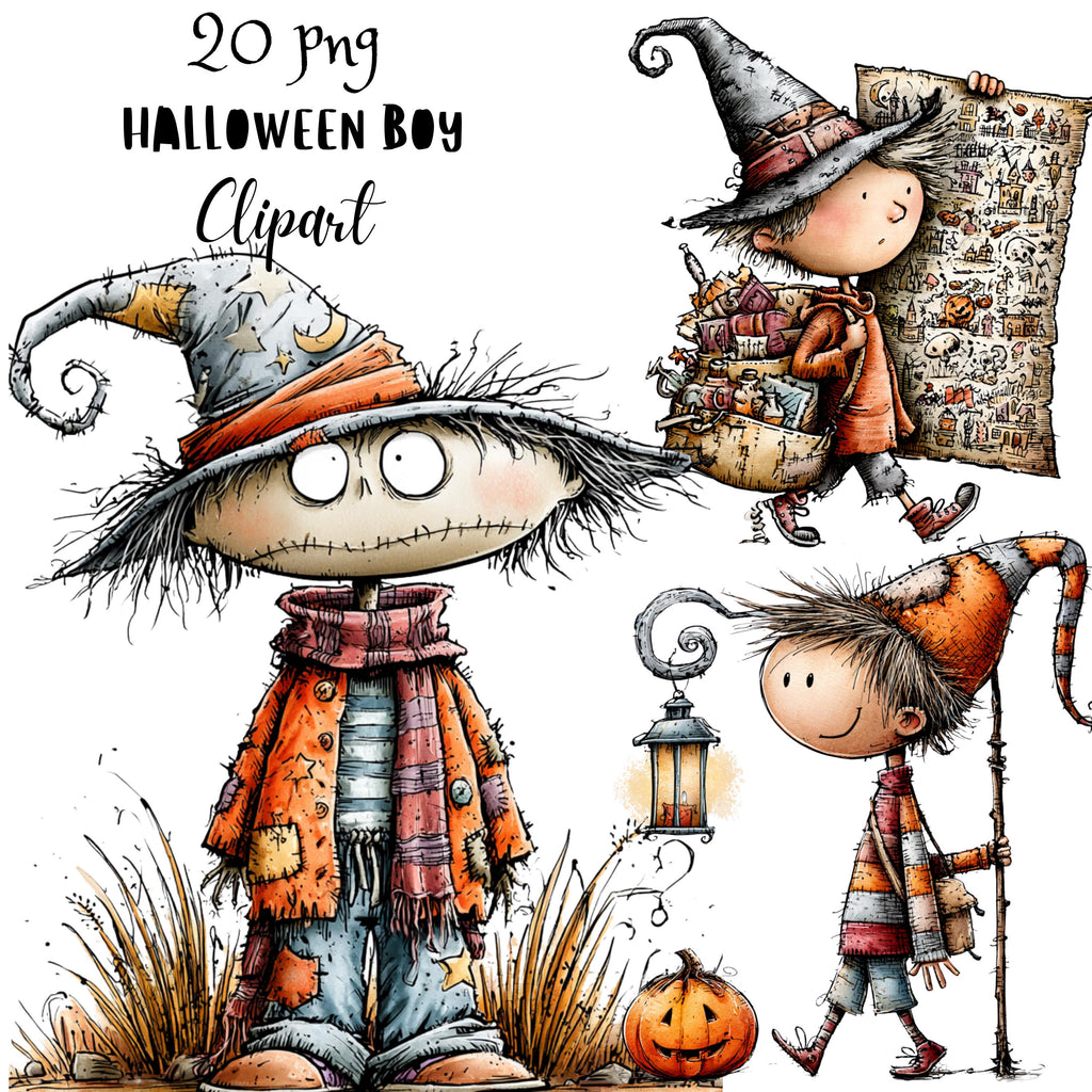 Halloween Boy Quirky Clipart