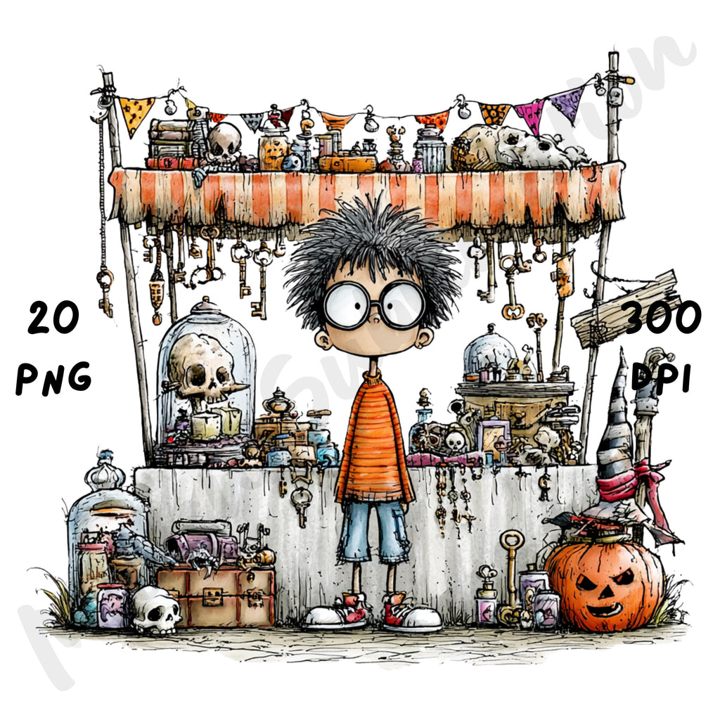 Halloween Boy Quirky Clipart
