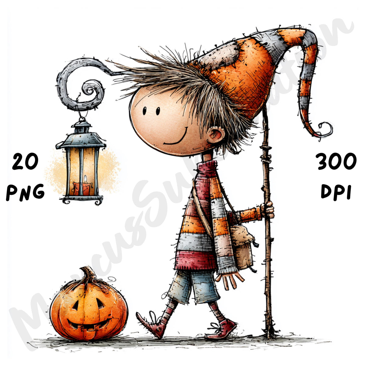 Halloween Boy Quirky Clipart