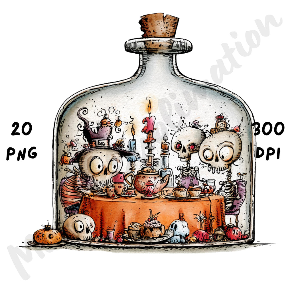 Potion Bottles Quirky Clipart