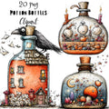 Potion Bottles Quirky Clipart