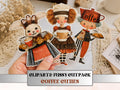 Coffee Cuties Fussy Cuts & Clipart, Printable Coffee Cut Outs, Coffee Ephemera, Junk Journal Scrapbook Kit, Cozy Paper Craft
