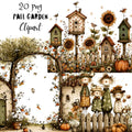 Fall Garden Whimsical Clipart Bundle