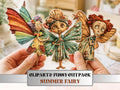 Summer Fairy Fussy Cuts & Clipart, Printable Fairy Cut Outs, Whimsical Ephemera, Junk Journal Scrapbook Kit, Quirky Paper Craft