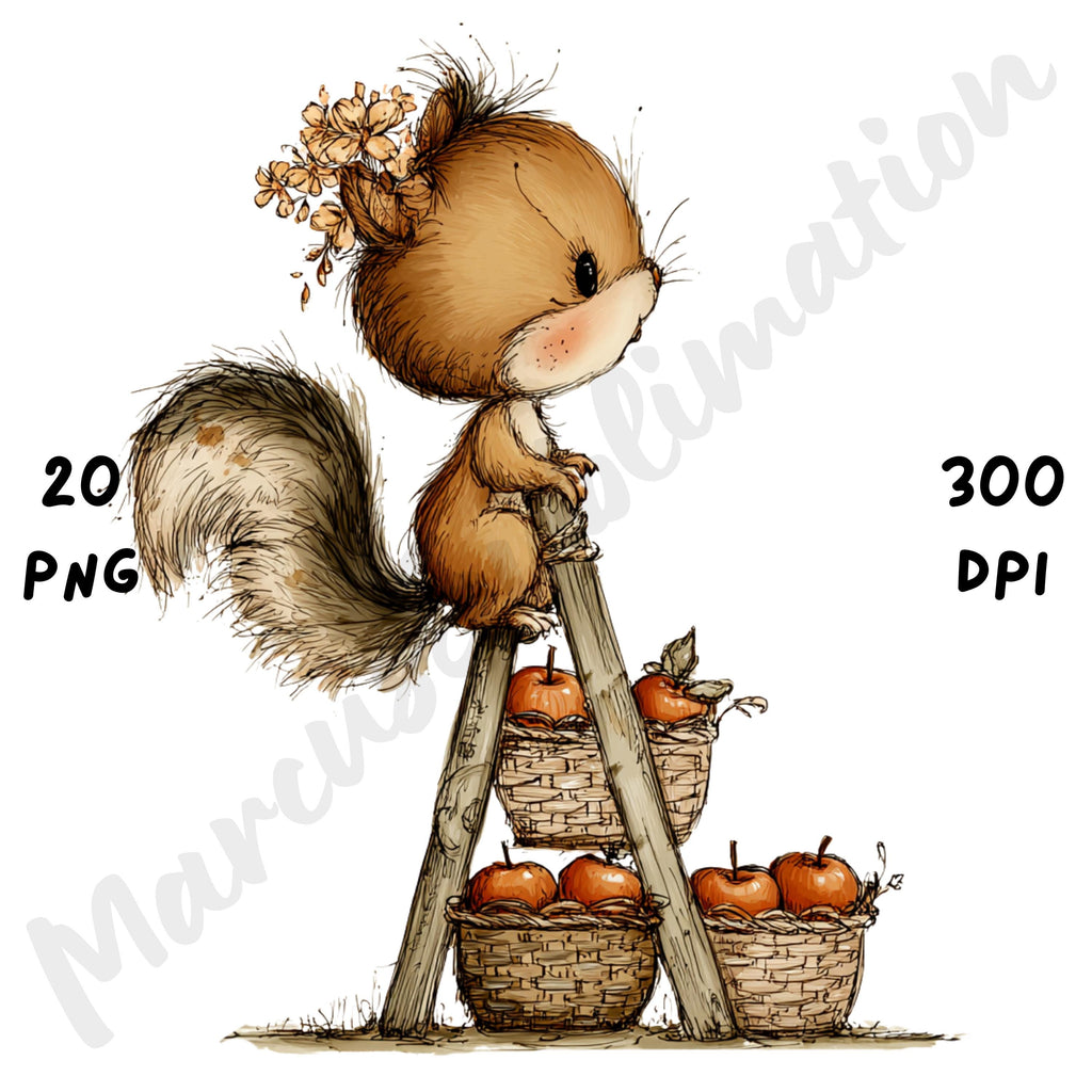 Whimsical Fall Woodland Clipart