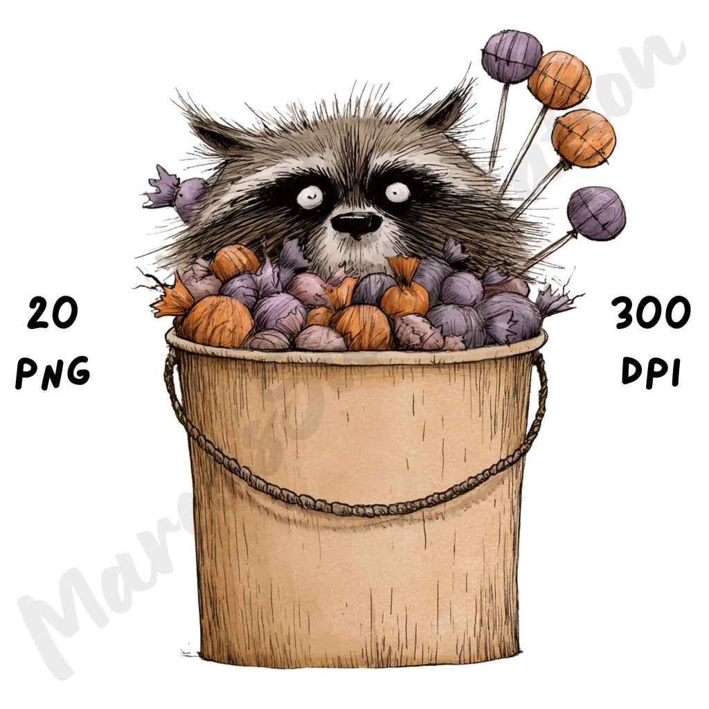 Whimsical Halloween Peeking Animals Clipart
