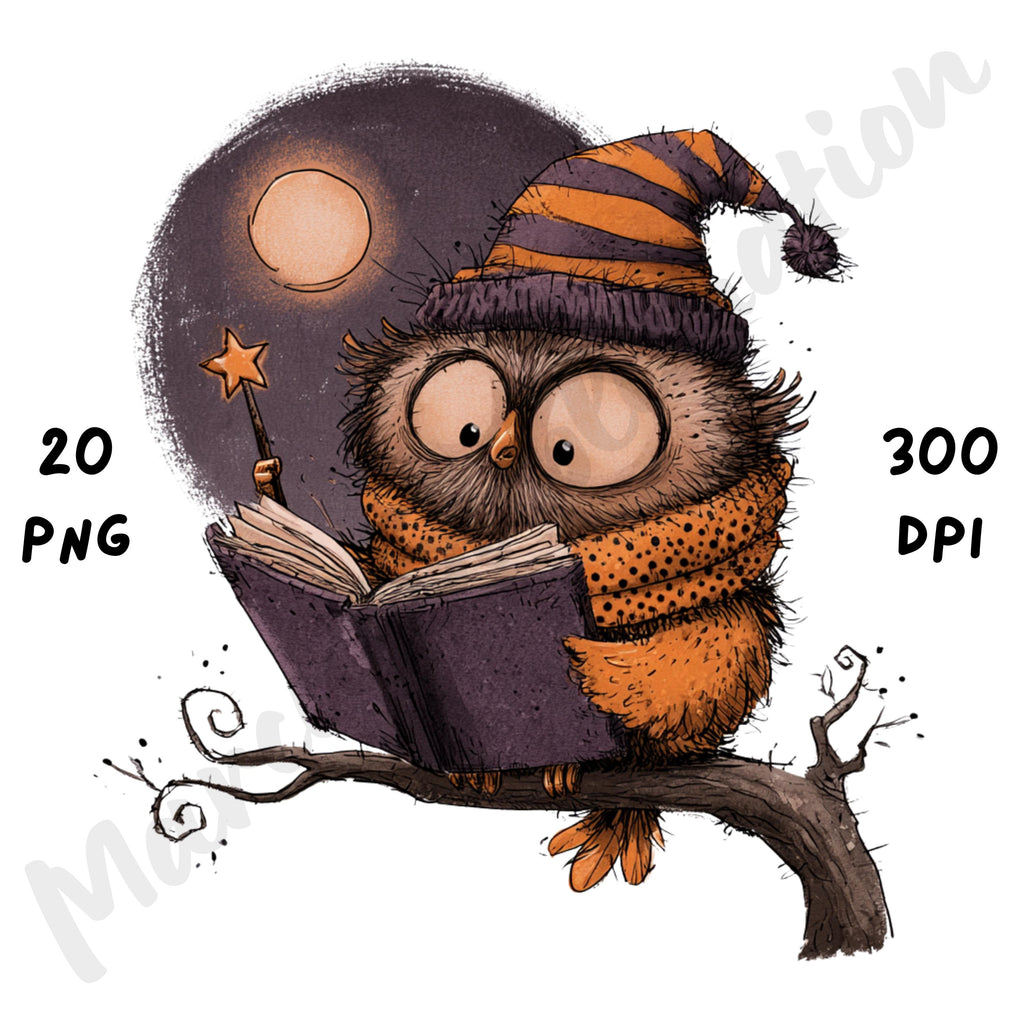 Whimsical Halloween Woodland Clipart