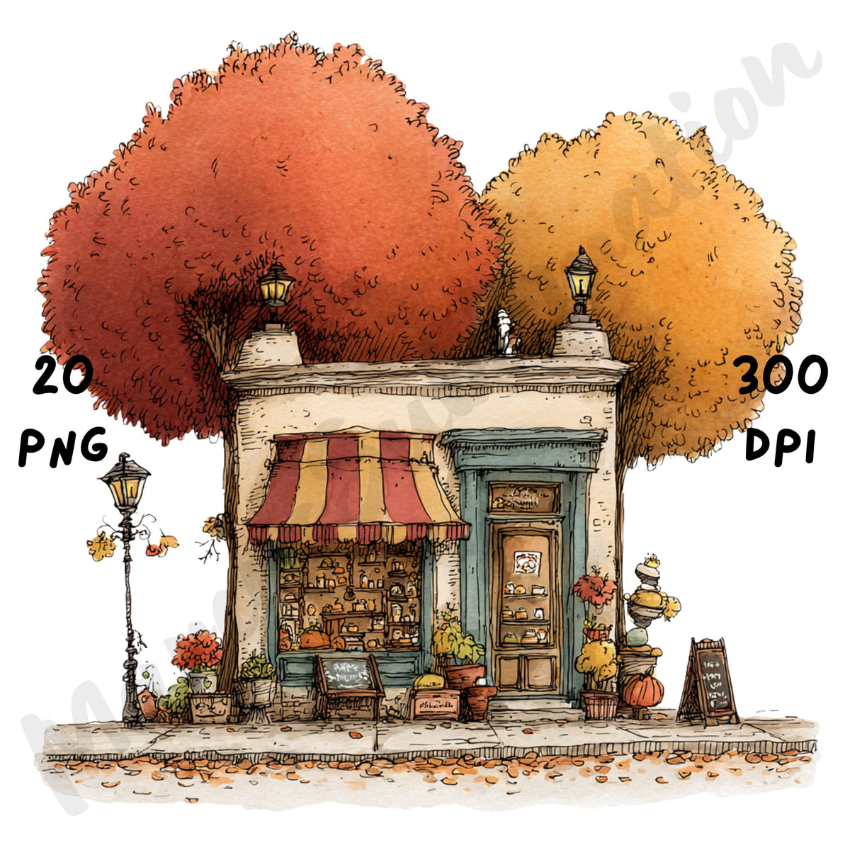 Fall Bakery Whimsical Clipart Bundle