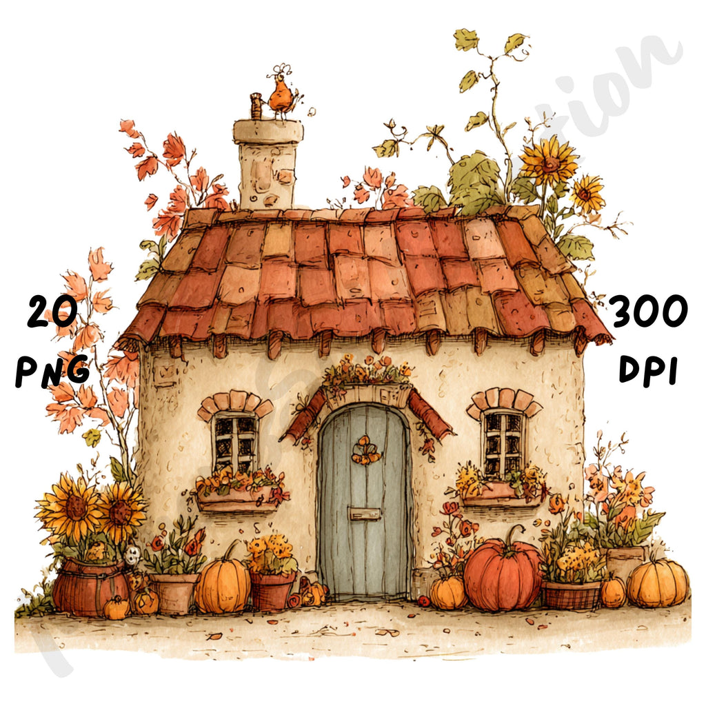Fall Bakery Whimsical Clipart Bundle