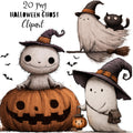 Whimsical Halloween Ghost Clipart