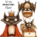 Whimsical Halloween Bat Clipart