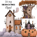 Whimsical Halloween House Clipart