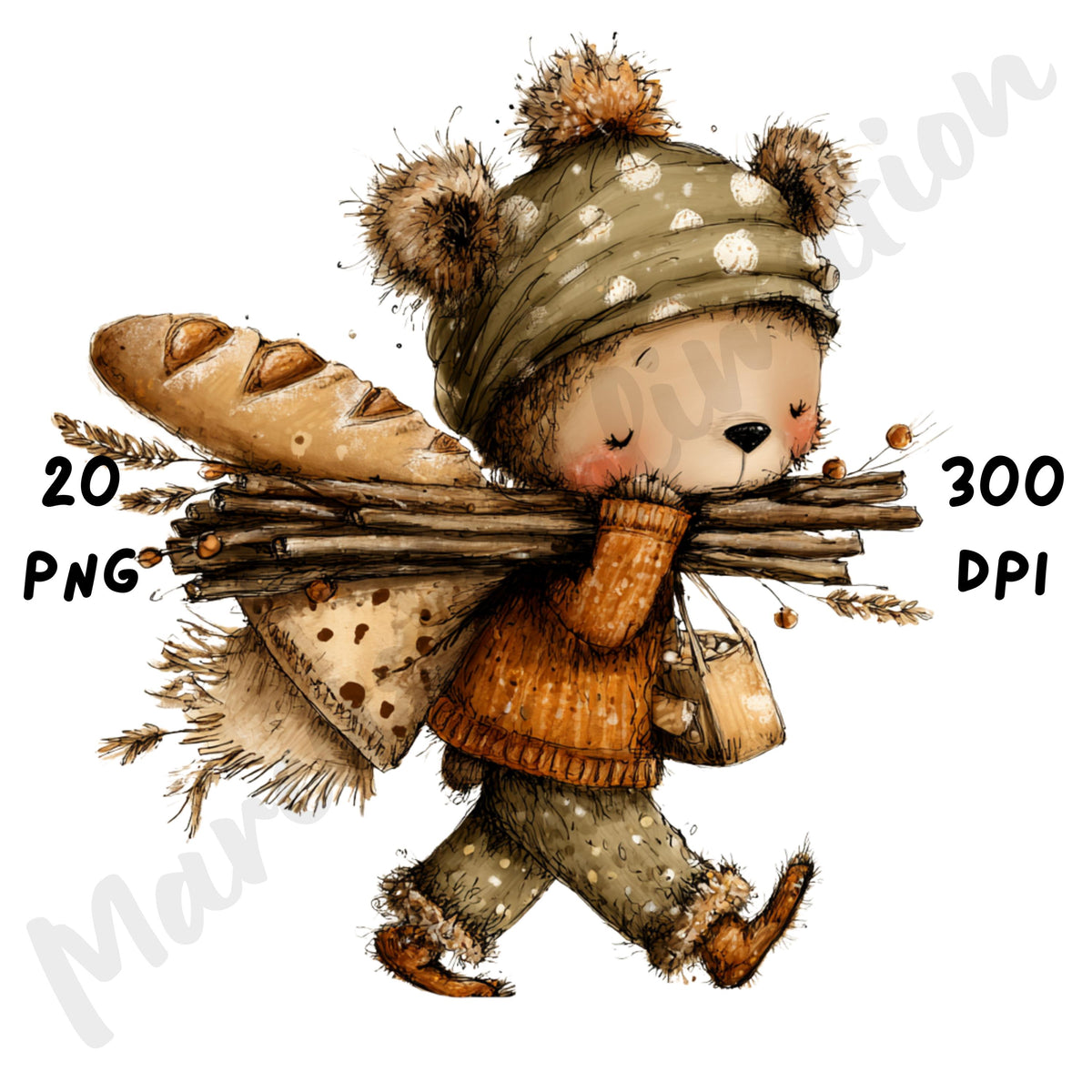 Whimsical Fall Woodland Clipart