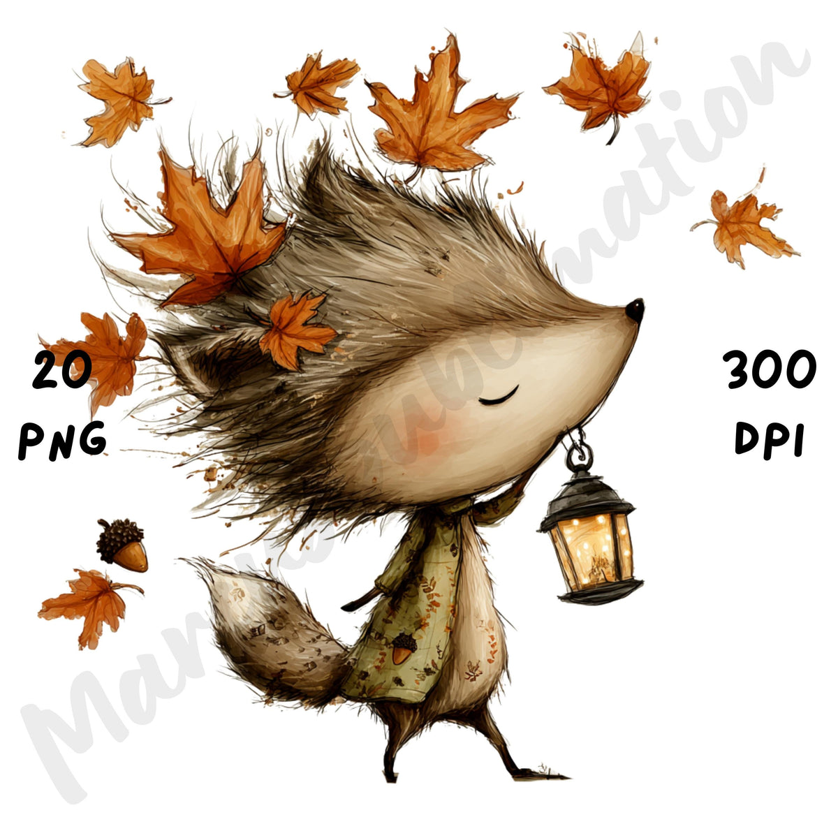 Whimsical Fall Woodland Clipart