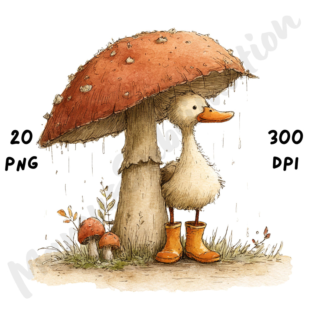 Whimsical Fall Peeking Animals Clipart