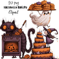 Whimsical Halloween Bakery Clipart