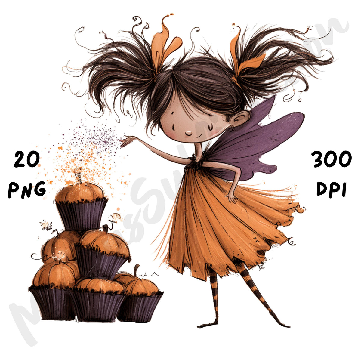Whimsical Halloween Bakery Clipart