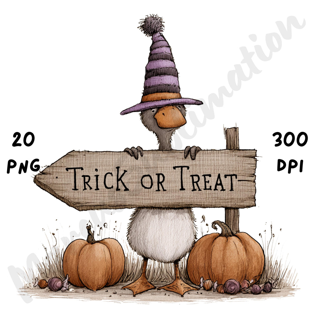 Whimsical Halloween Peeking Animals Clipart