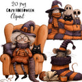 Whimsical Cozy Halloween Clipart