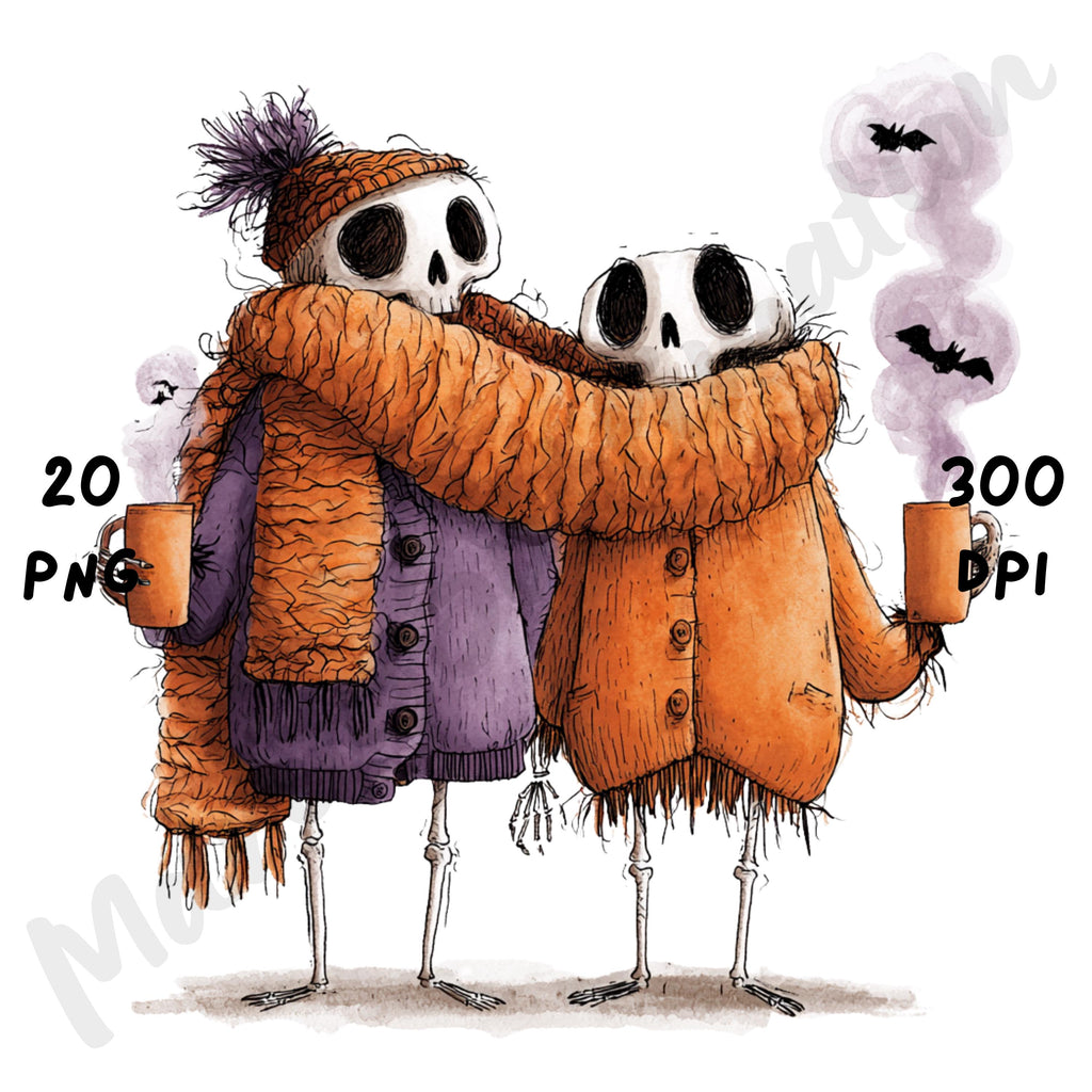 Whimsical Cozy Halloween Clipart