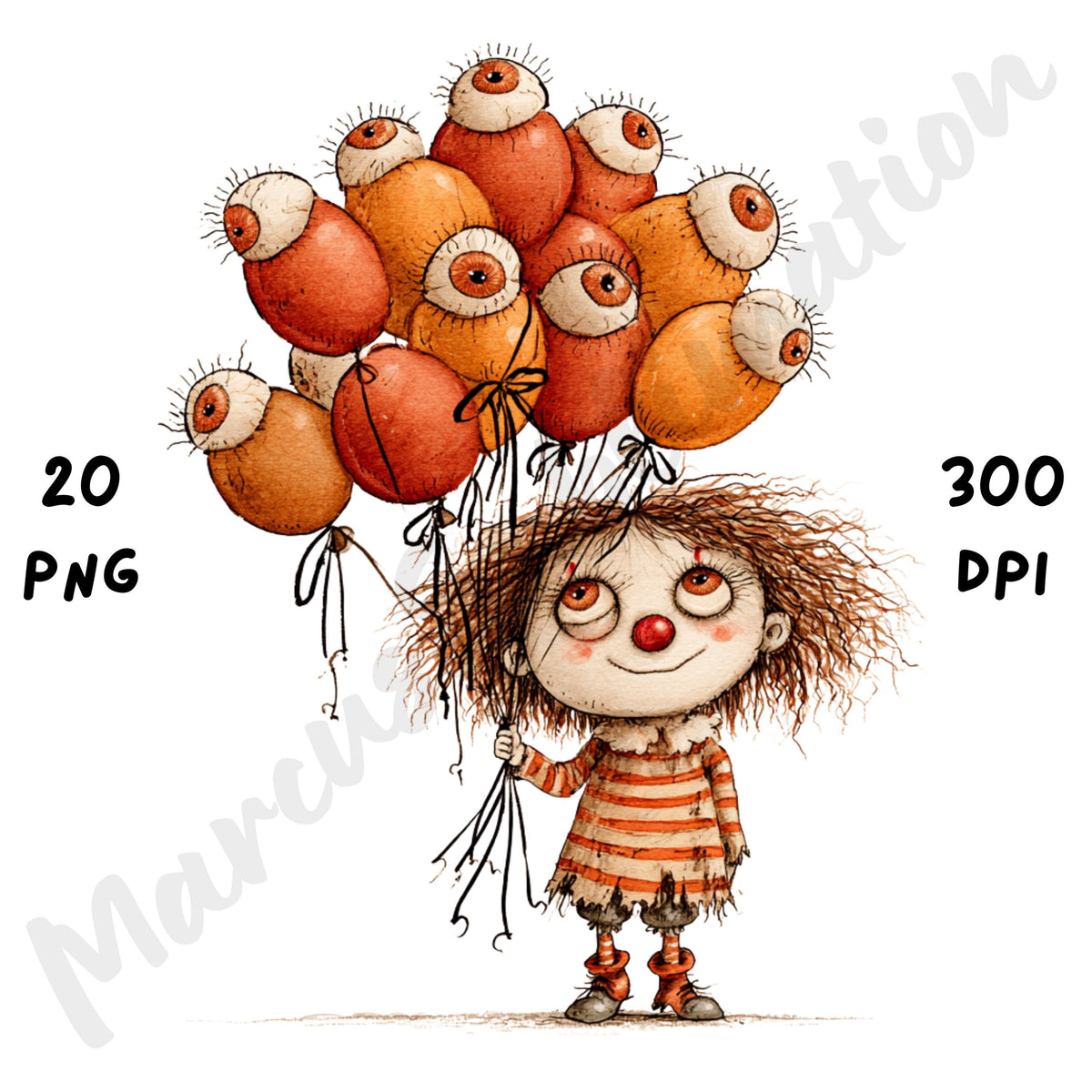 Whimsical Spooky Halloween Clipart