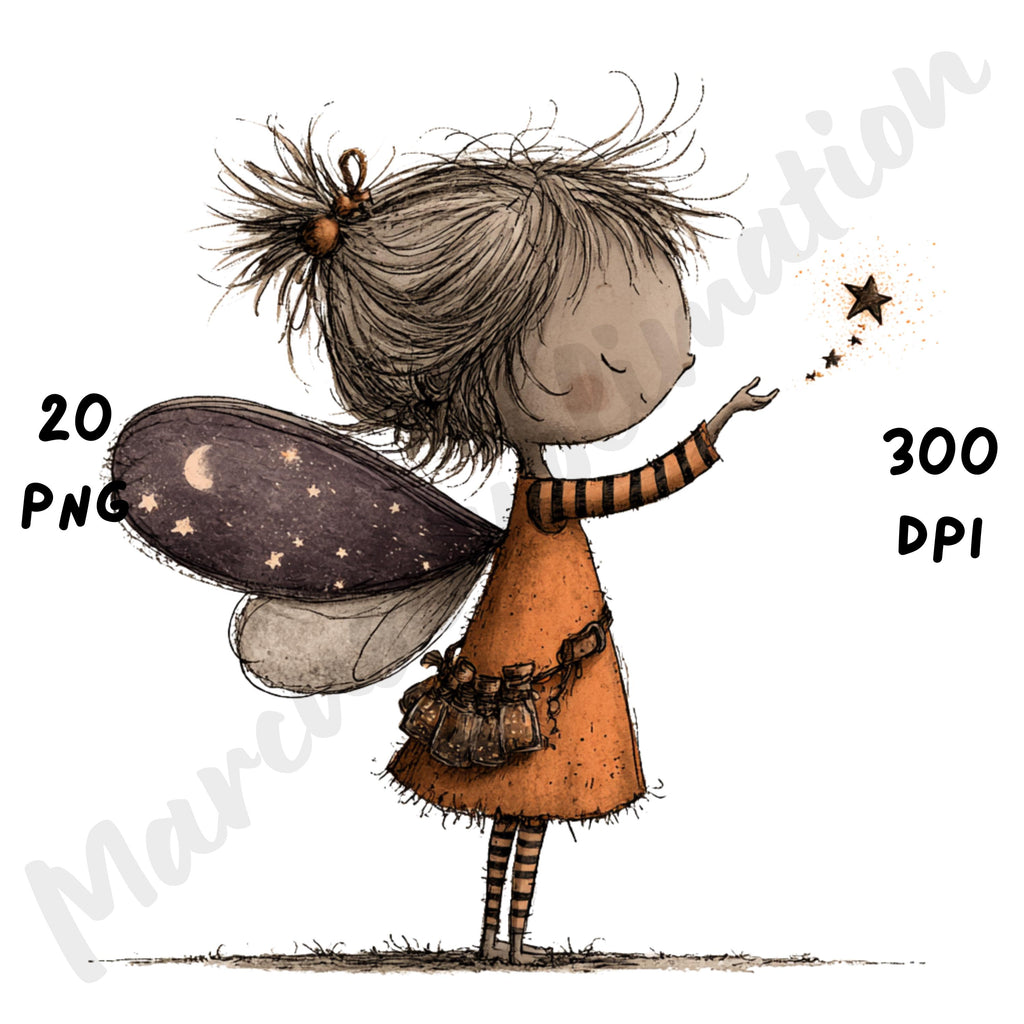 Whimsical Magical Halloween Clipart
