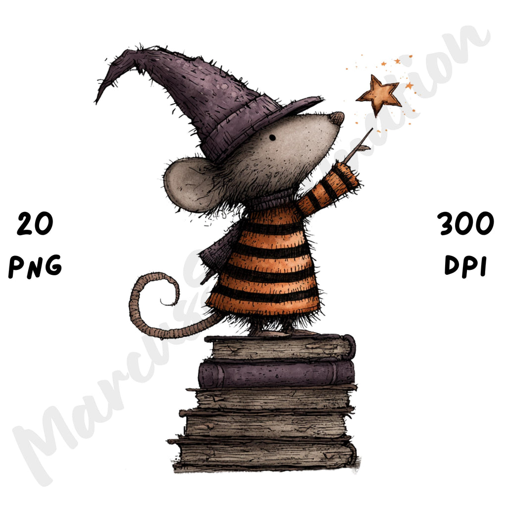 Whimsical Magical Halloween Clipart