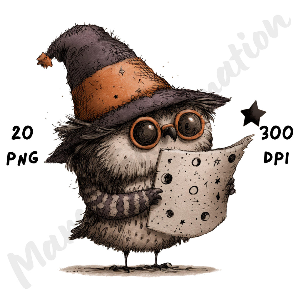 Whimsical Magical Halloween Clipart