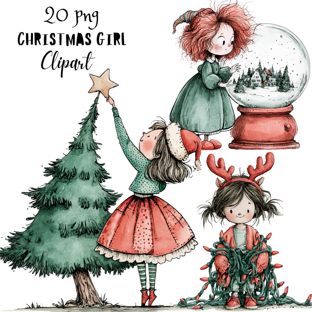 Christmas Girl Clipart